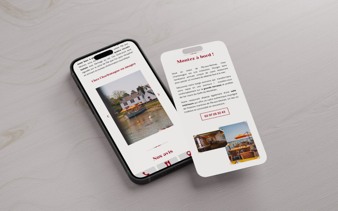 Chez Charlemagne – Site internet restaurant sur l’Ile aux Moines